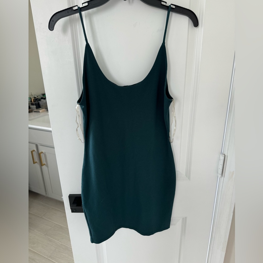 Basic tank dress. Olive green. Worn only once. Size medium